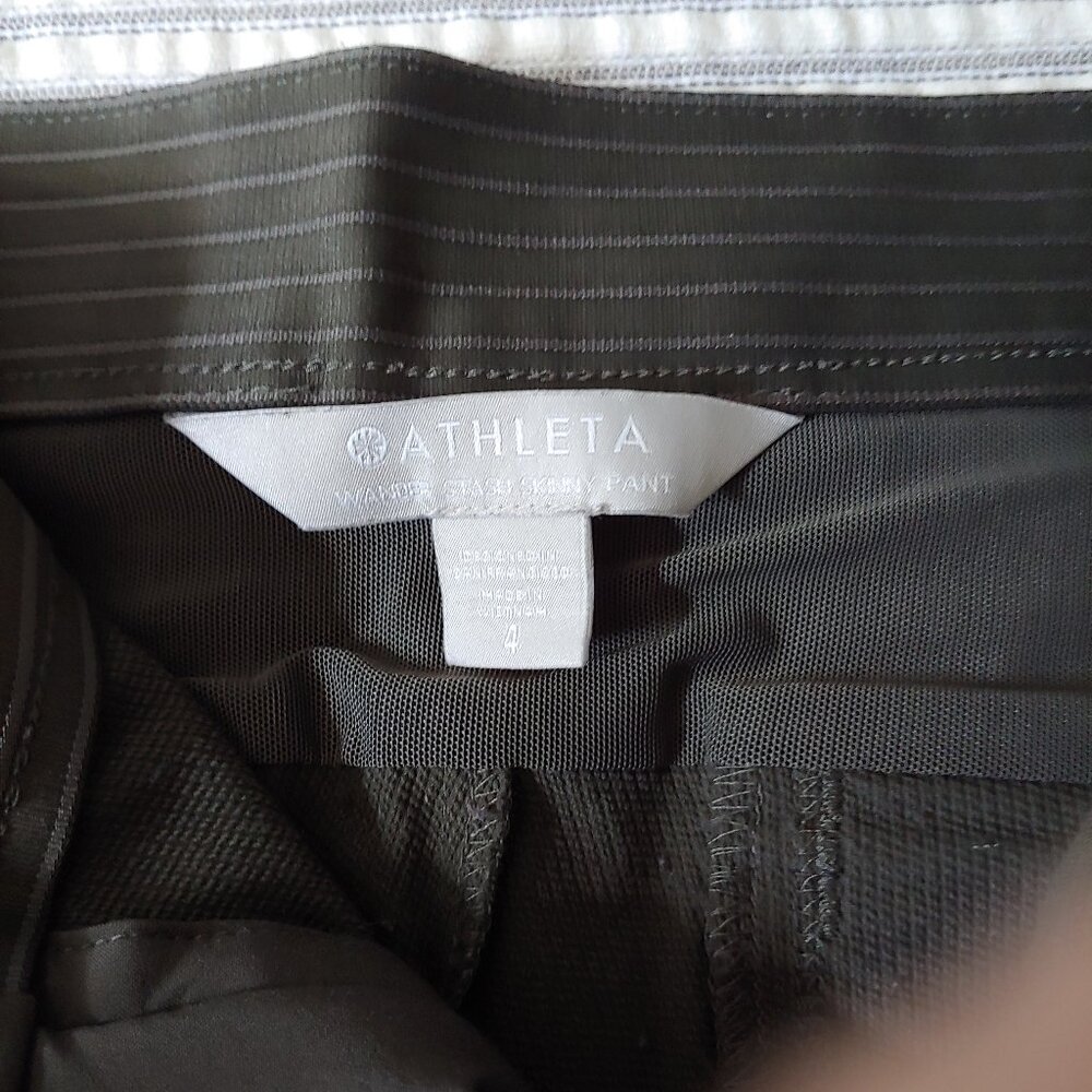 ATHLETA Wander Stash Skinny Pant Olive Green Size 4 - Picture 12 of 13